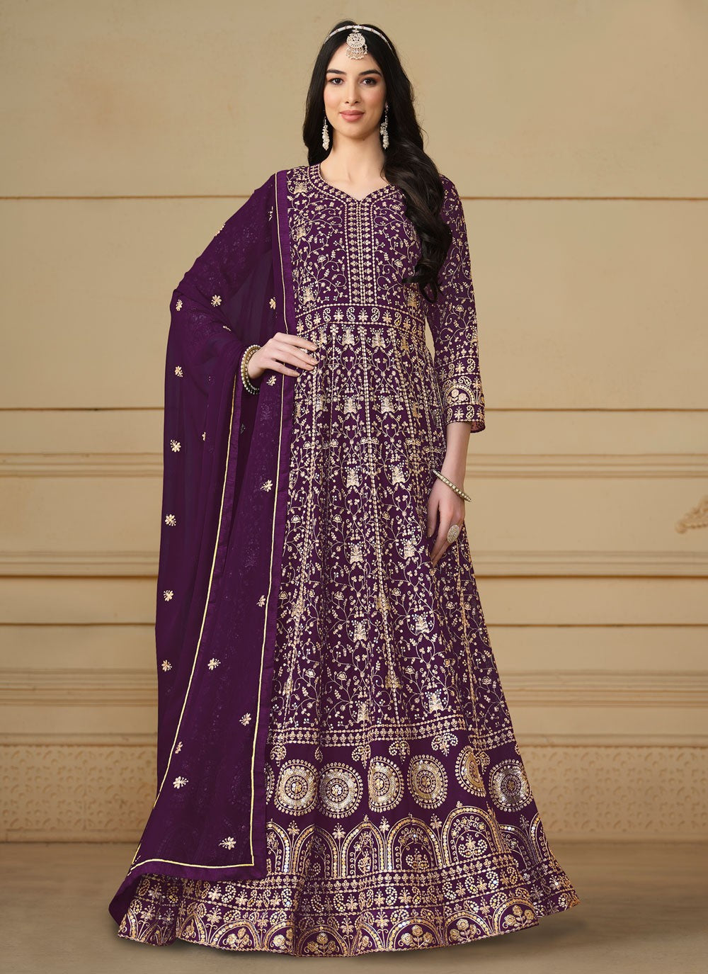 Faux Georgette Salwar Suit - T2296