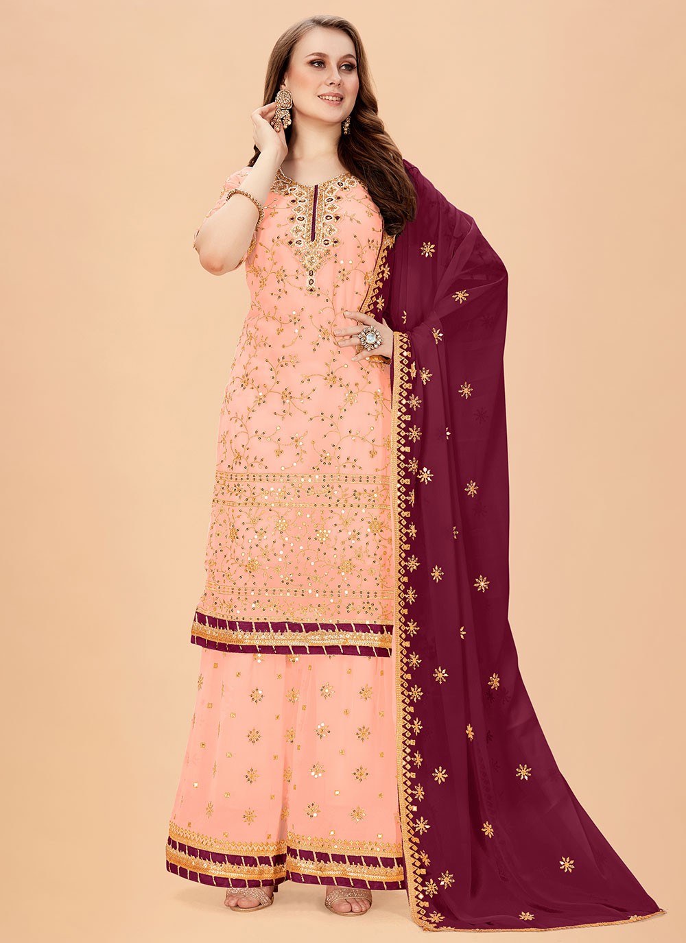 Faux Georgette Salwar Suit - T923