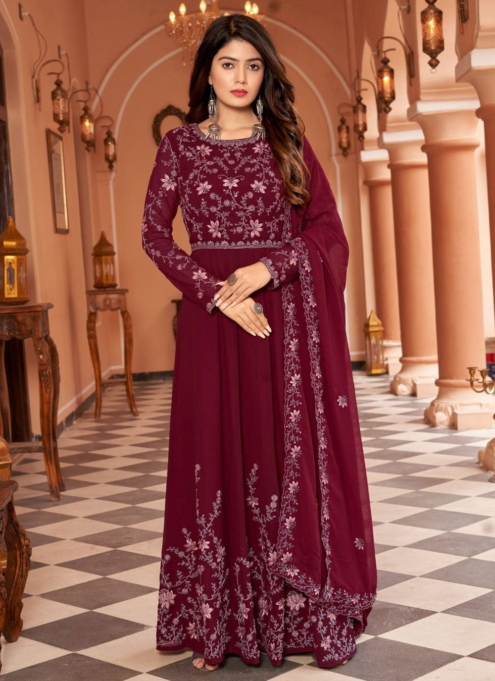 Faux Georgette Salwar Suit - T2141