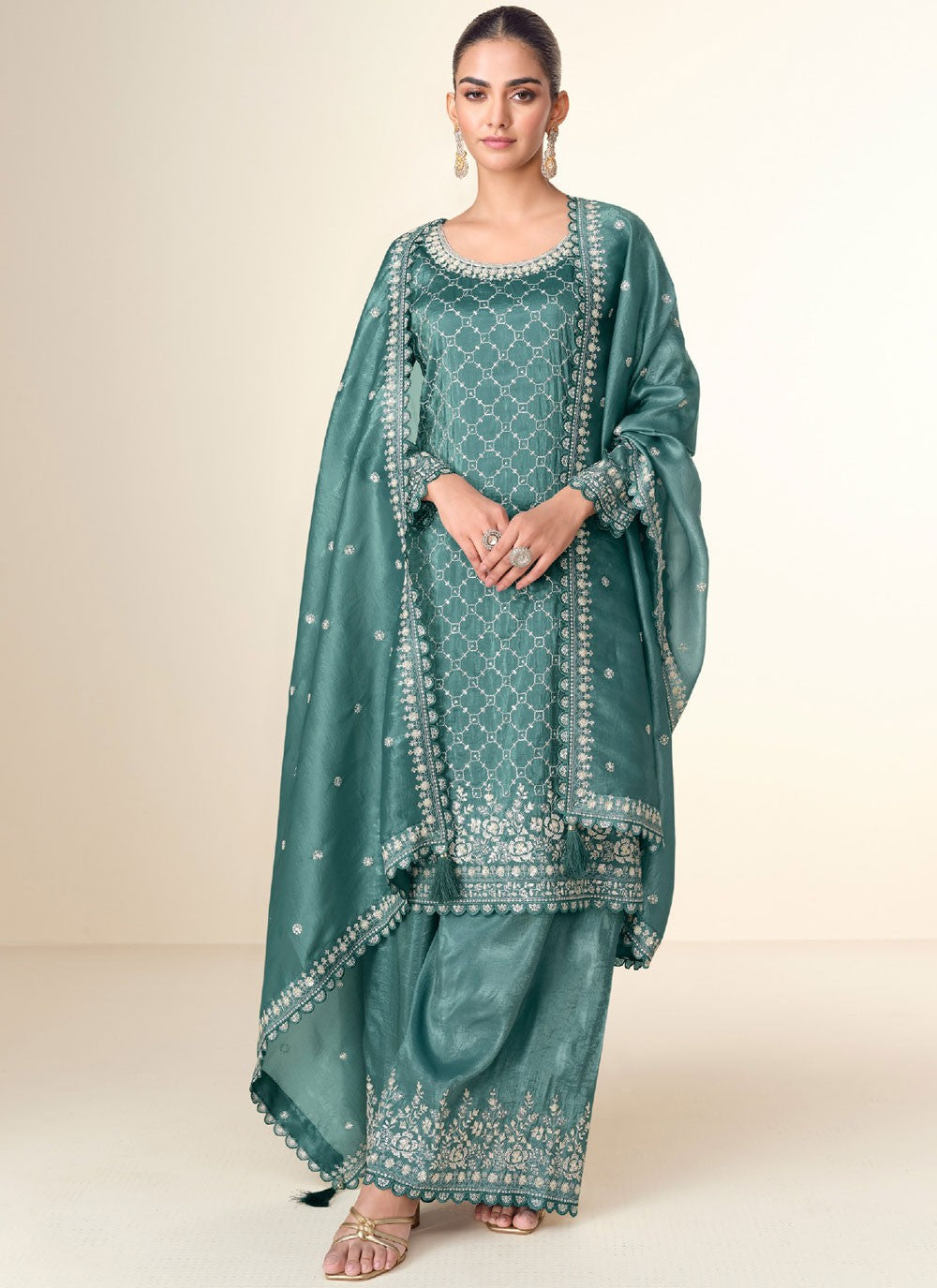 Chinon Salwar Suit - T3800