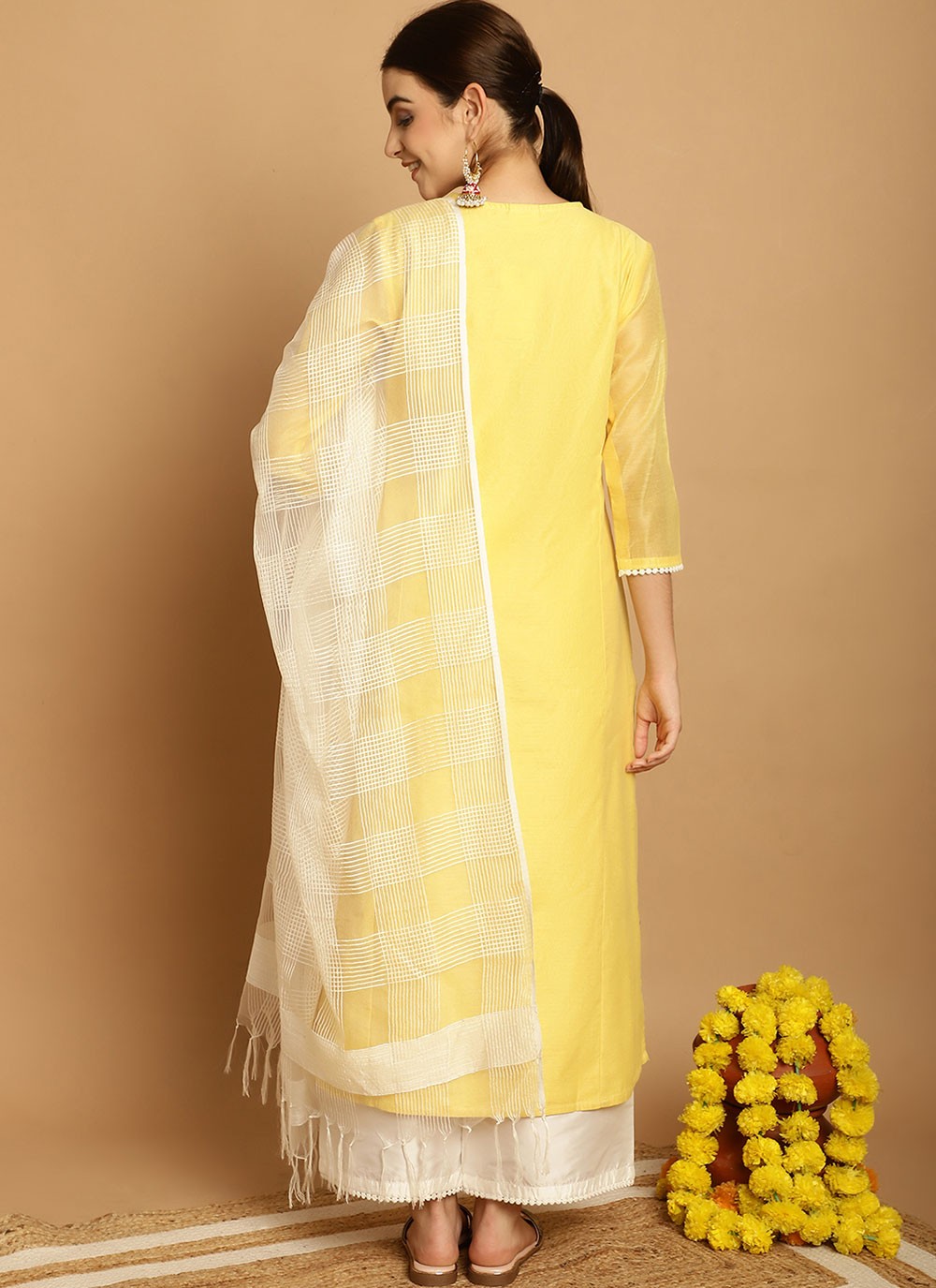 Chanderi Salwar Suit - T1907