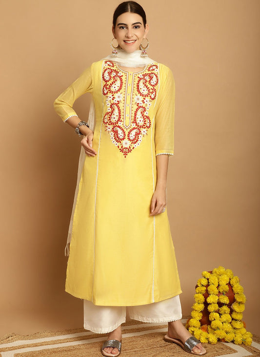 Chanderi Salwar Suit - T1907