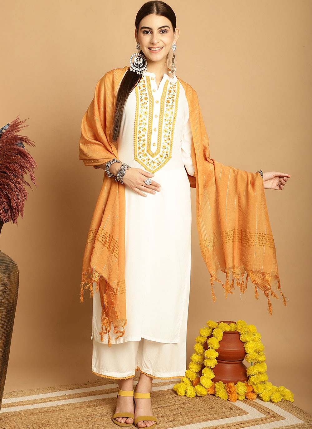 Chanderi Salwar Suit - T1907