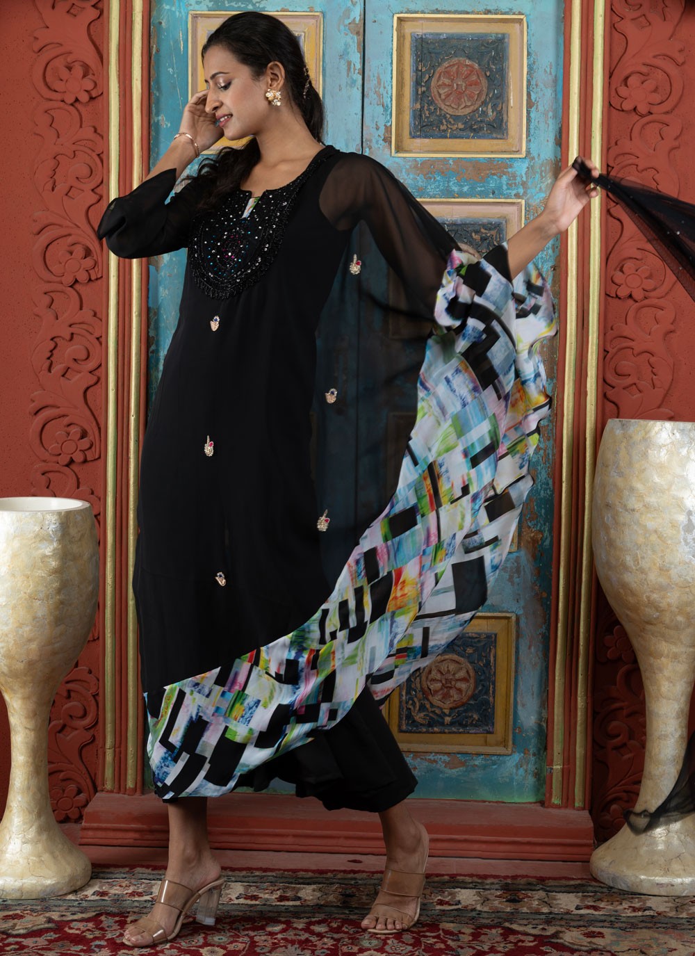 Handloom Silk Salwar Suit - T4132