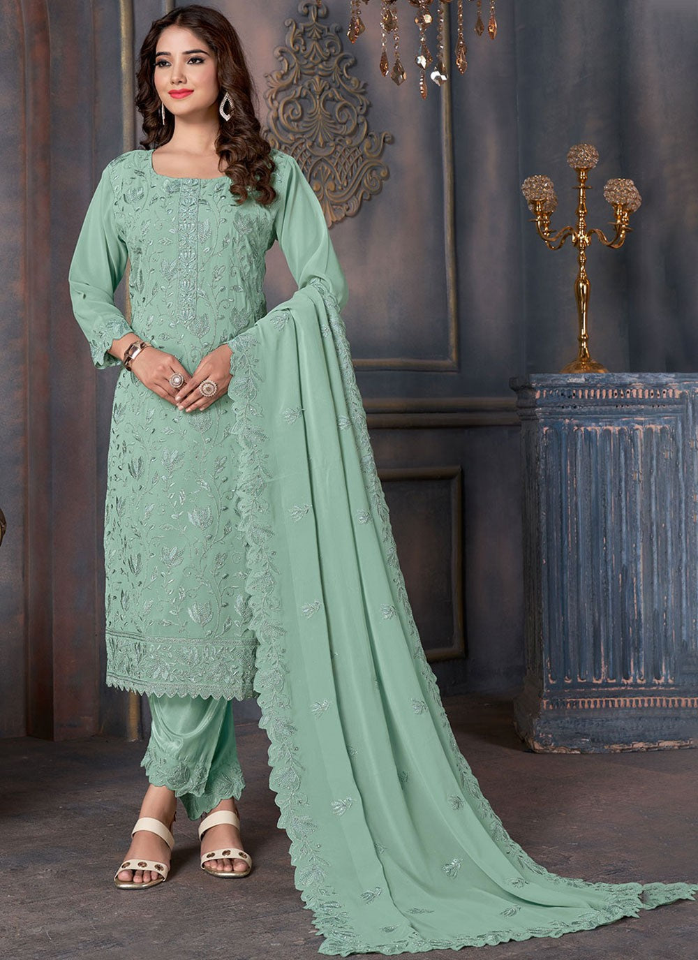 Georgette Salwar Suit - T1963