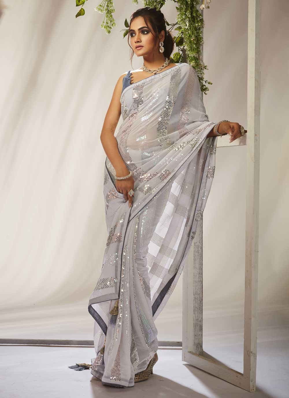 Trendy Designer Georgette Saree - S3625