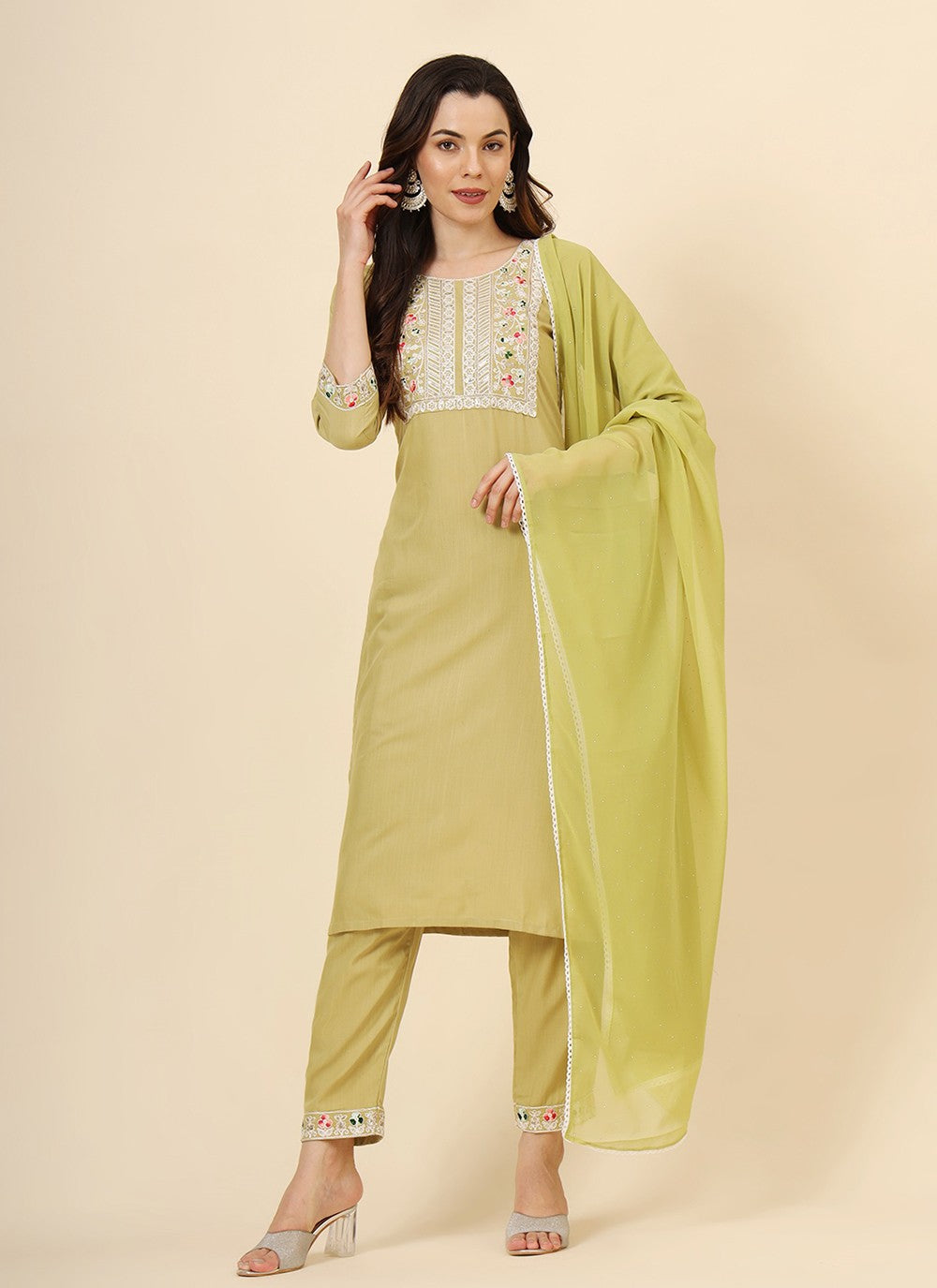 Cotton Pant Style Suit - T3375