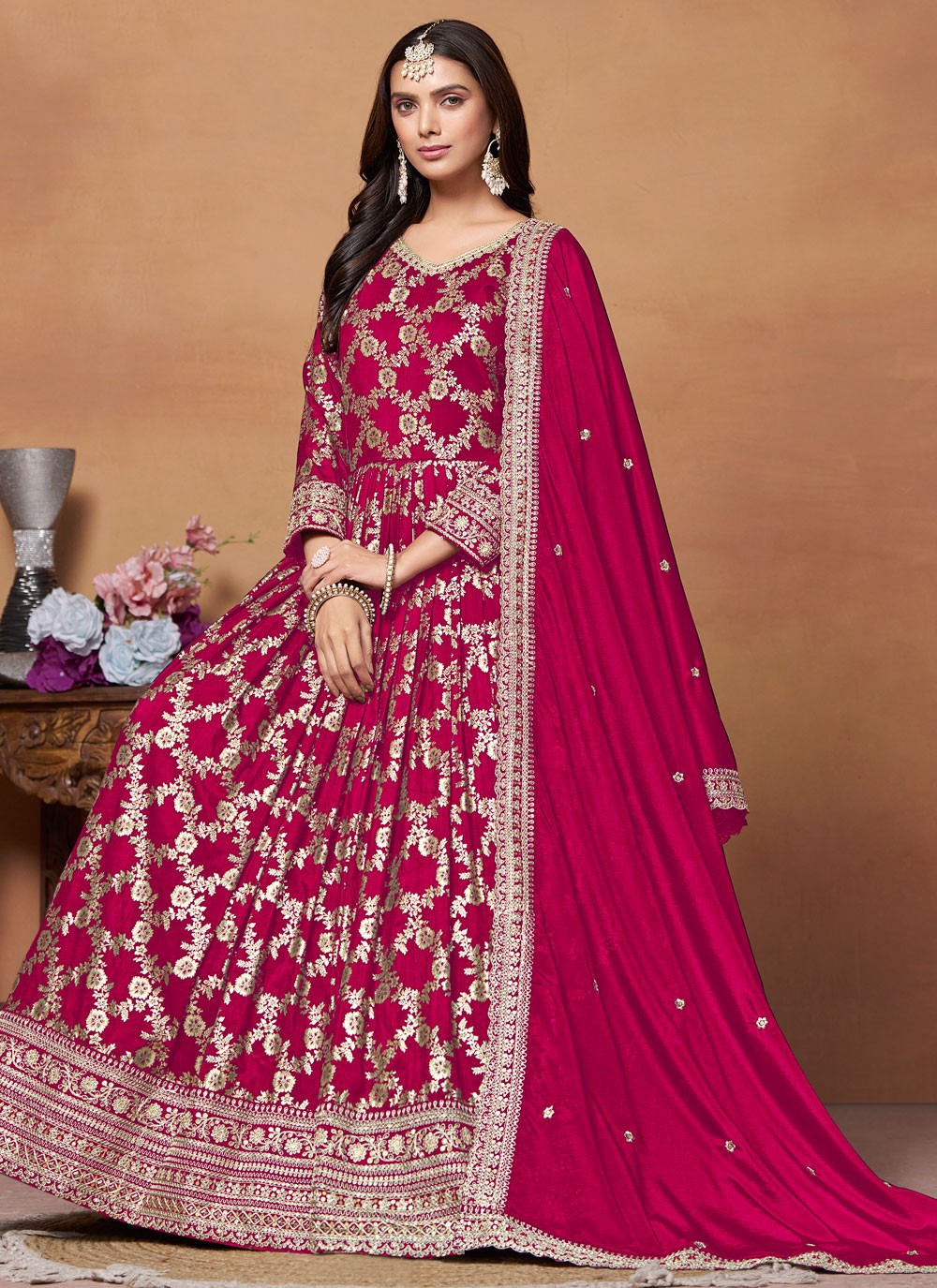 Jacquard Salwar Suit - T2696