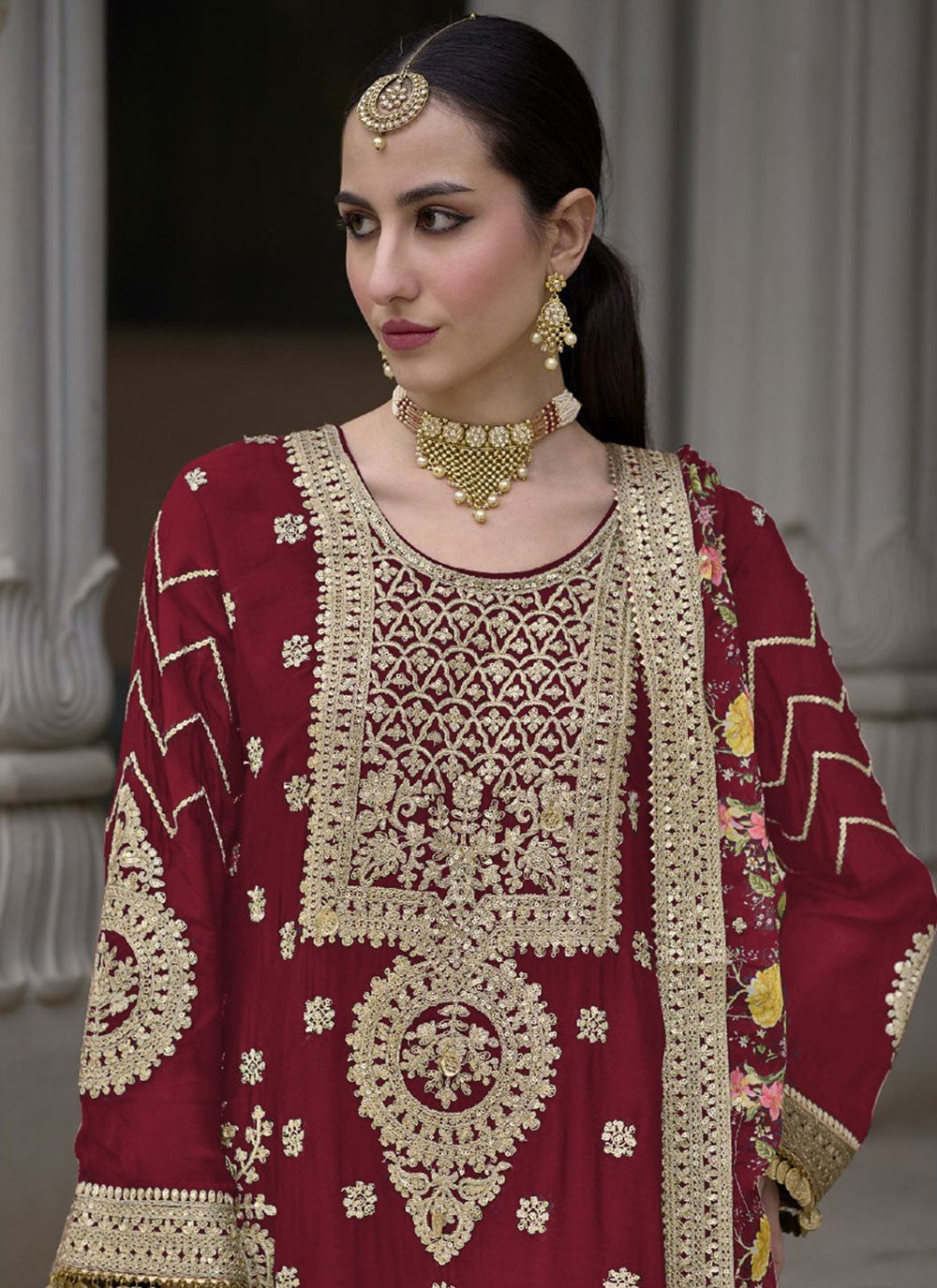 Chinon Salwar Suit - T3121