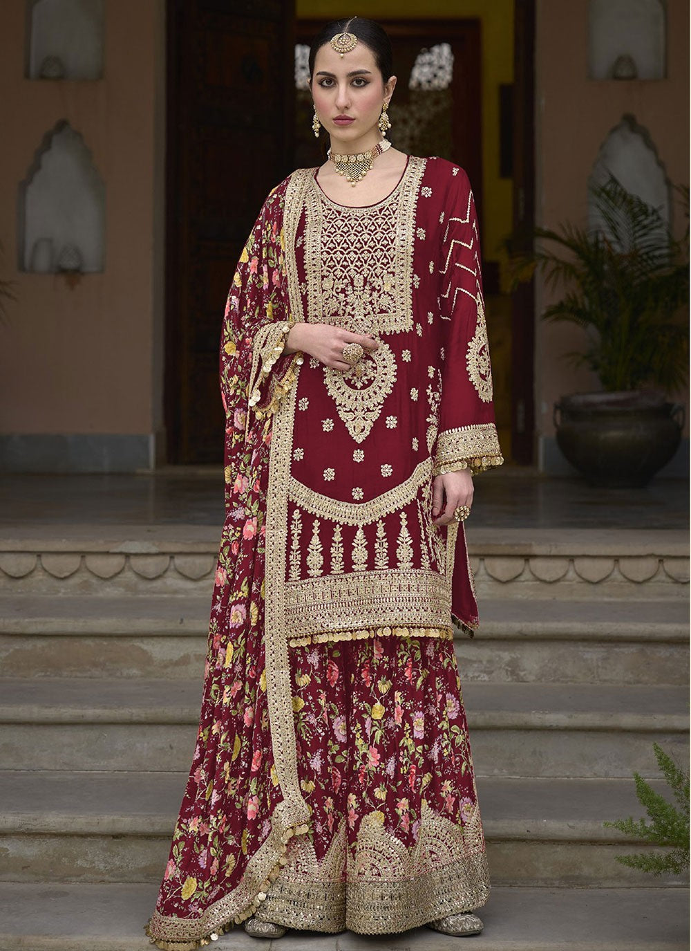 Chinon Salwar Suit - T3121