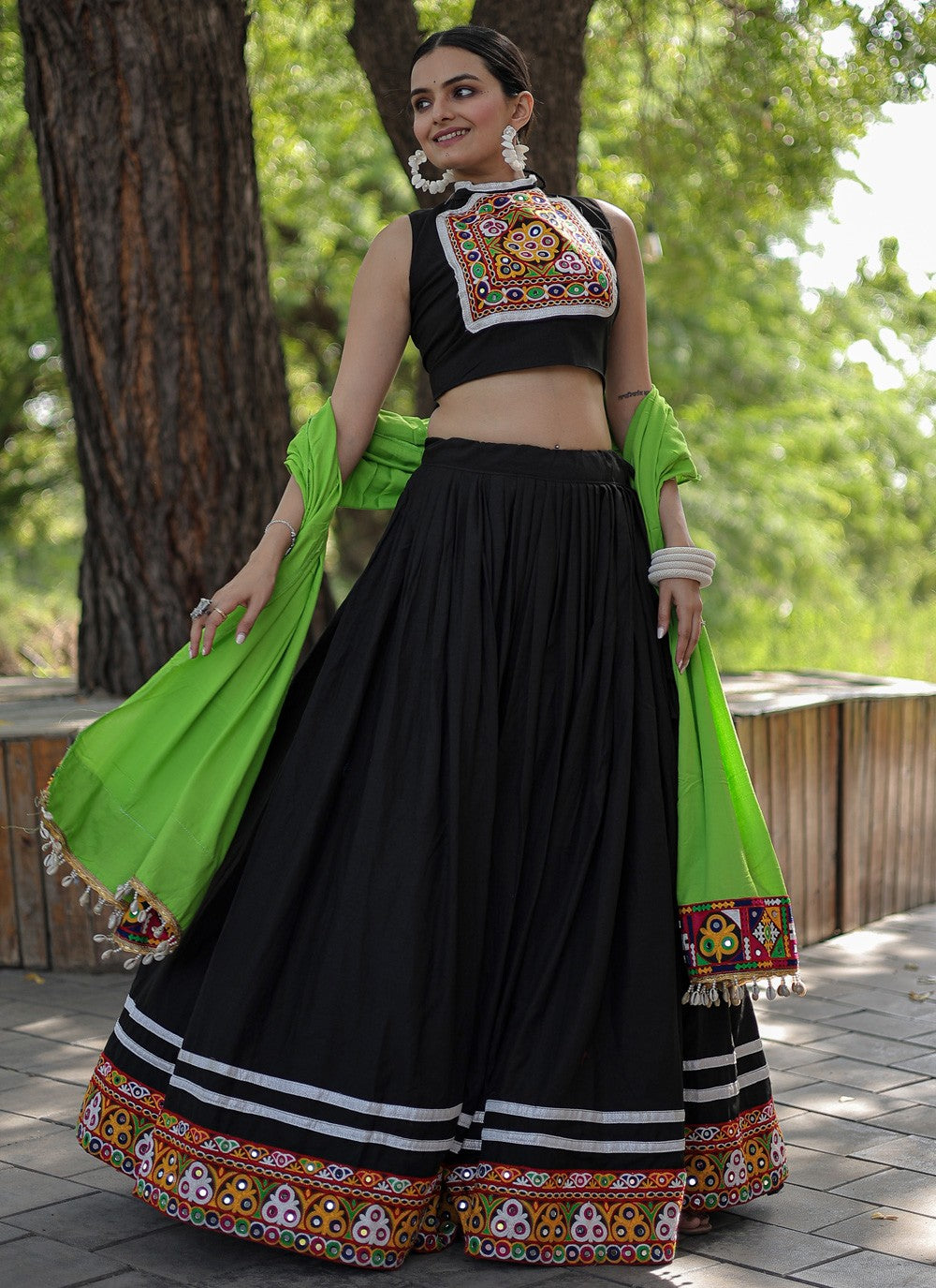 Embroidered Rayon Readymade Lehenga Choli - L1166