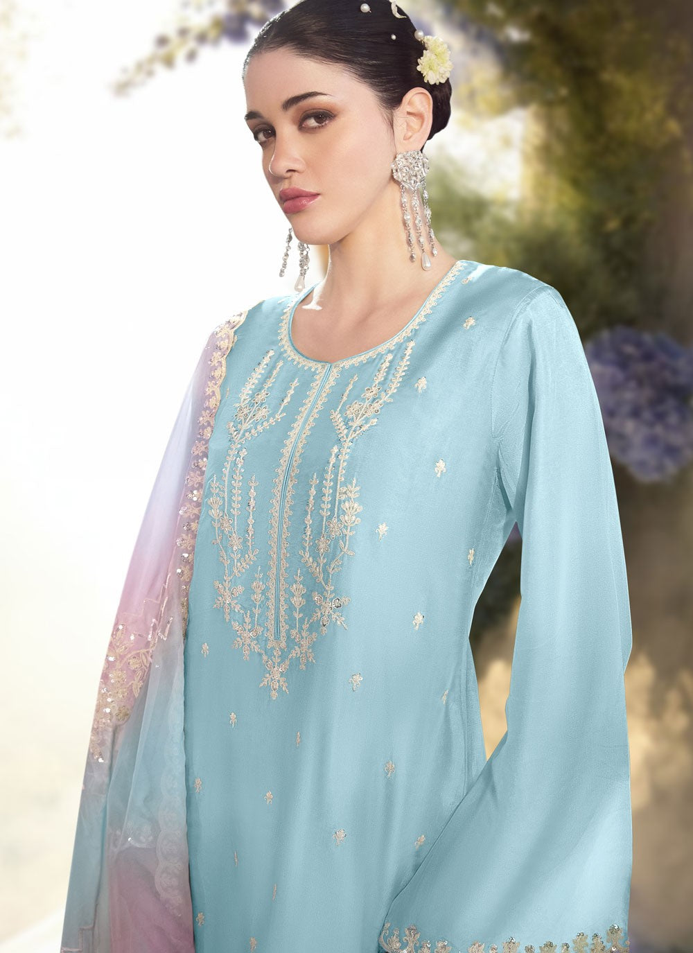 Modal, Silk Salwar Suit - T4147