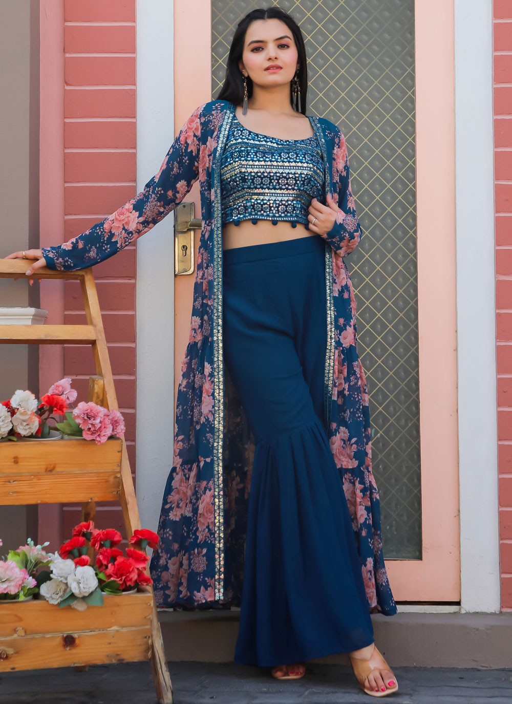 Embroidered Georgette Salwar Suit - T4391