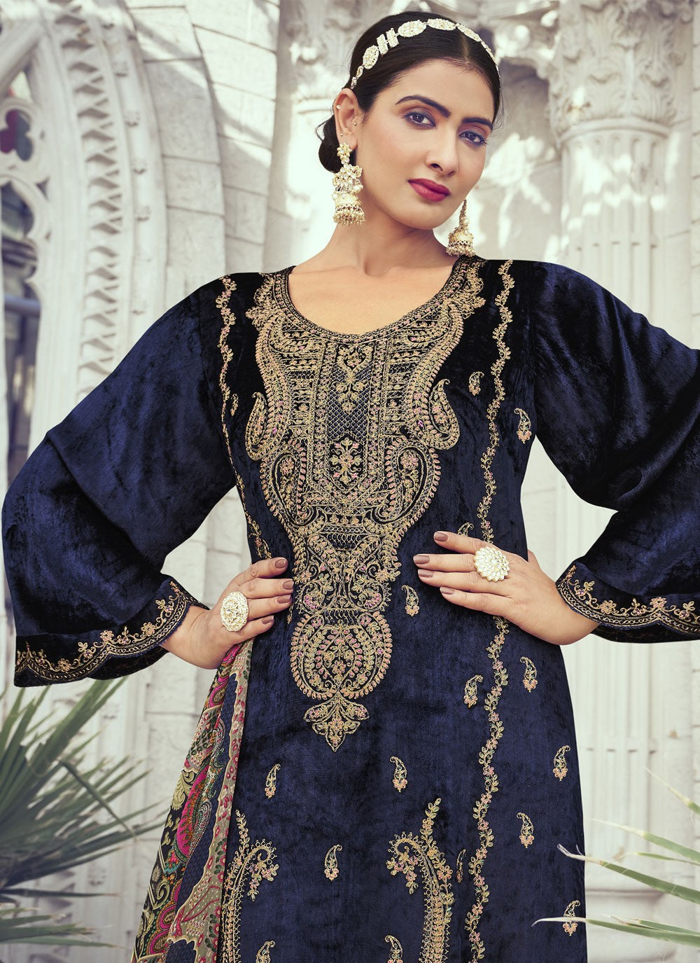 Velvet Salwar Suit - T1723