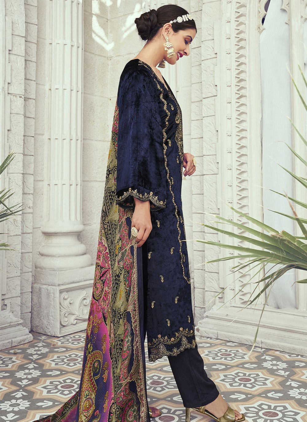 Velvet Salwar Suit - T1723