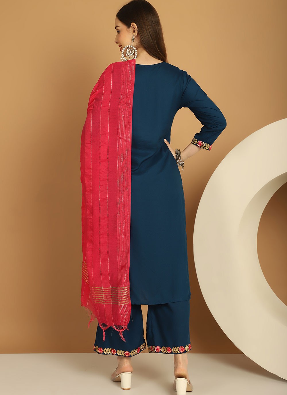 Chanderi Salwar Suit - T1781