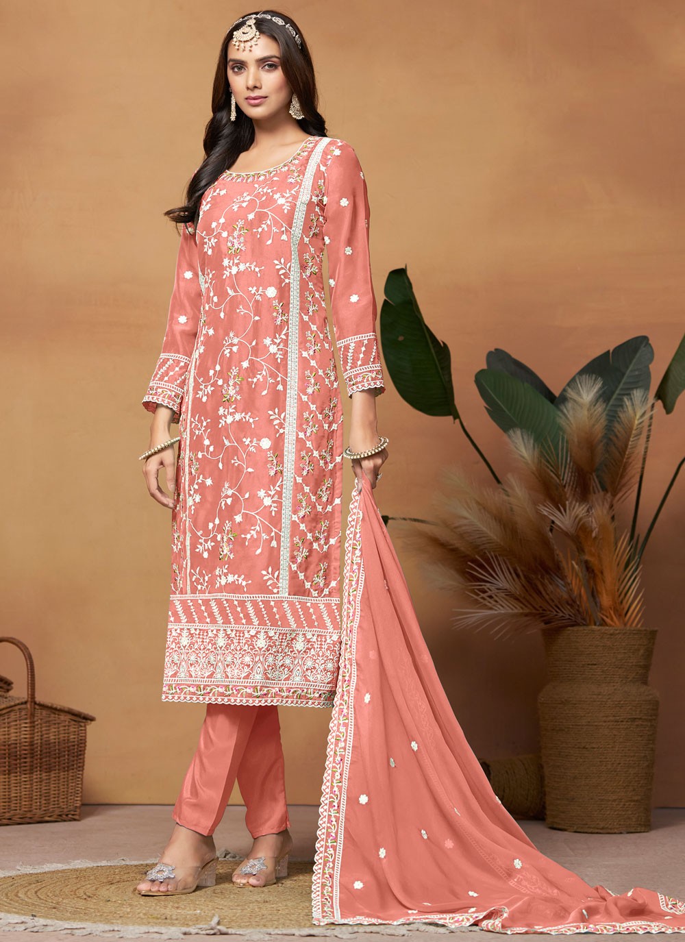 Organza Salwar Suit - T2668