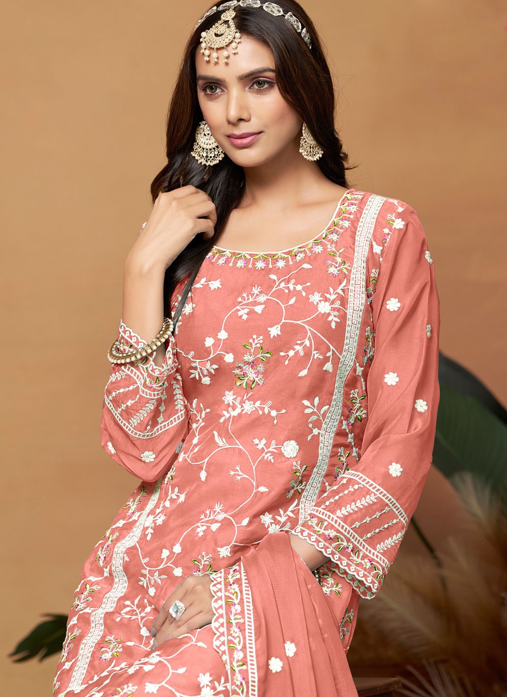 Organza Salwar Suit - T2668