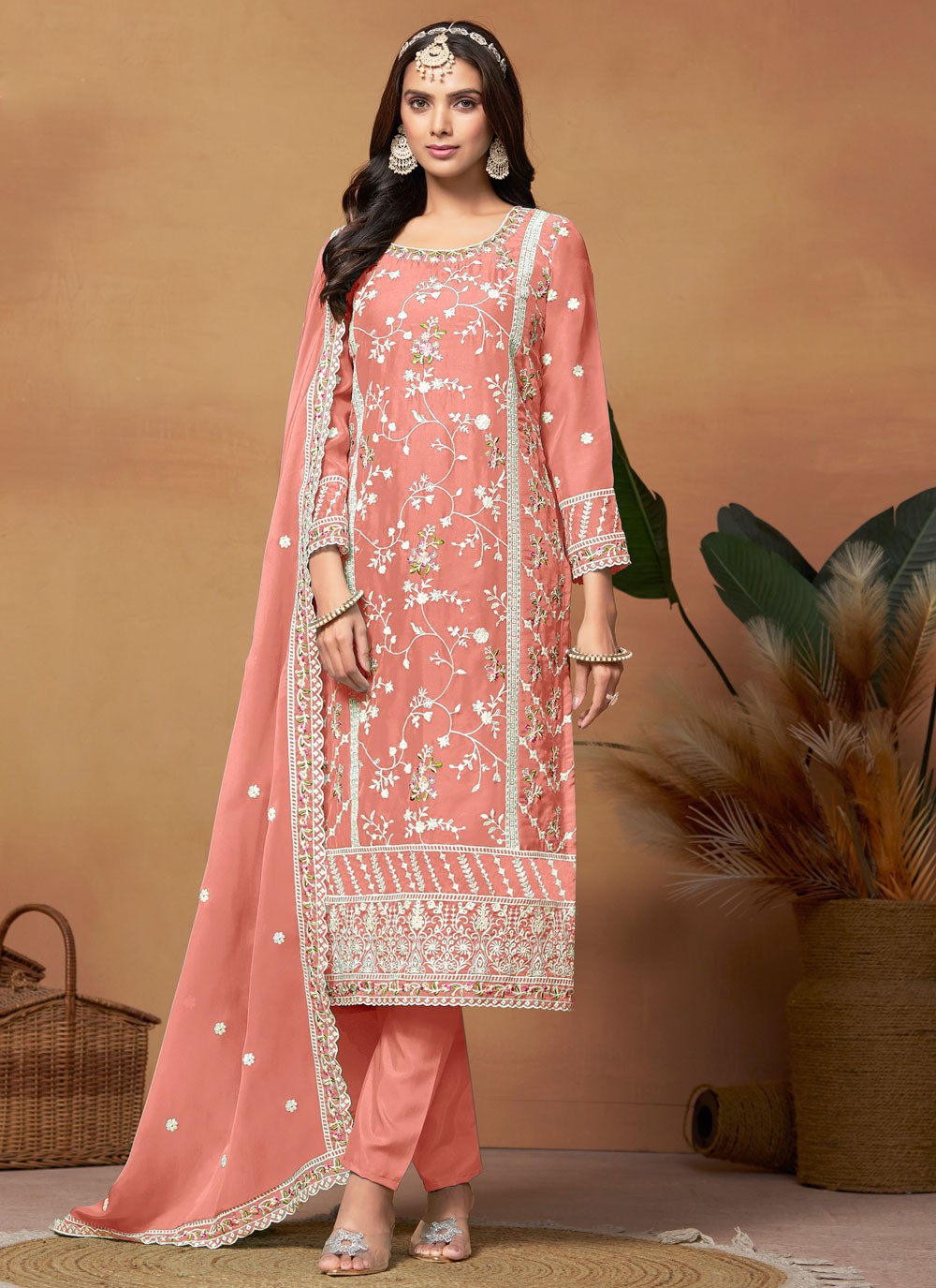 Organza Salwar Suit - T2668