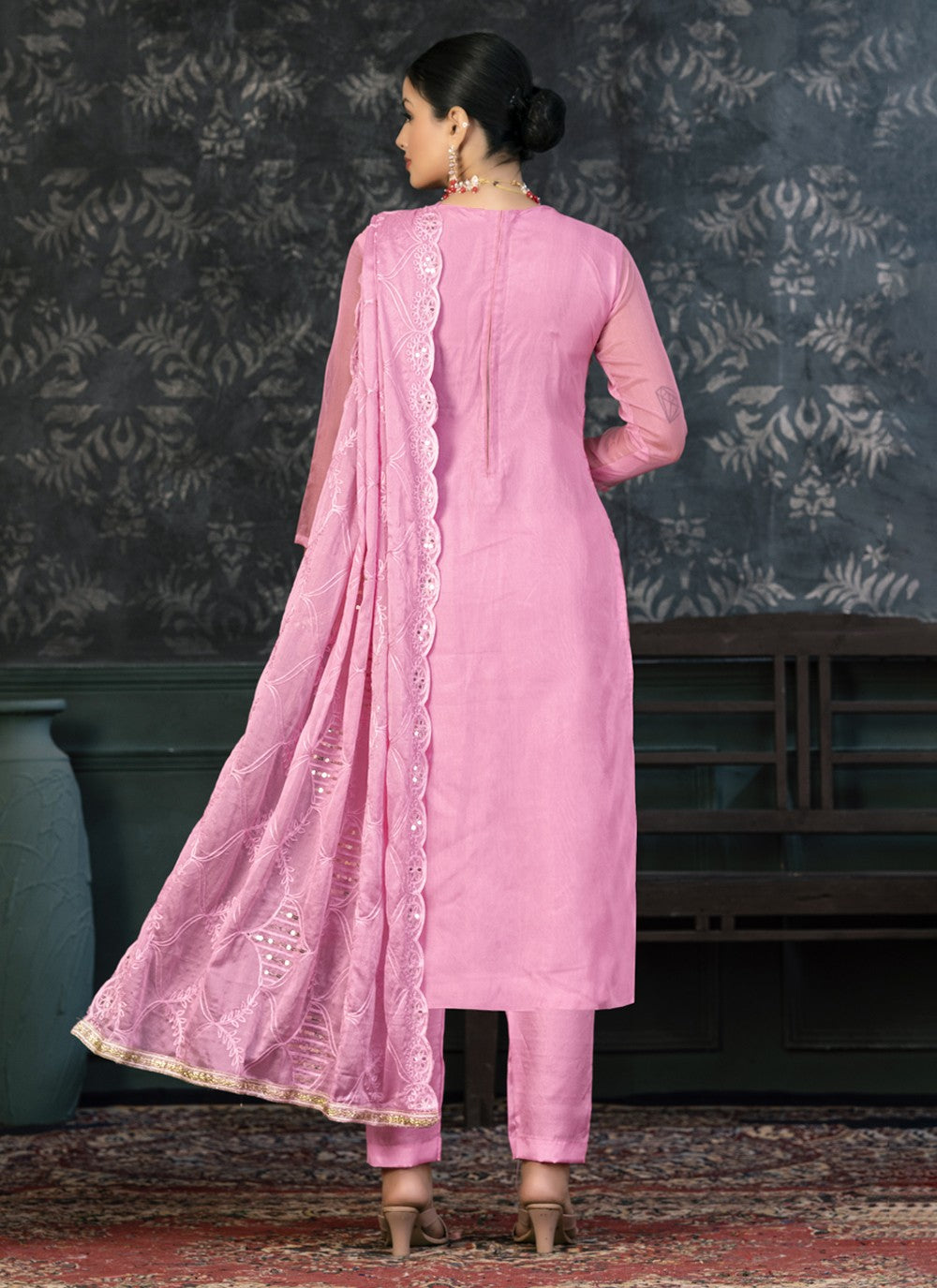 Organza Salwar Suit - T1397