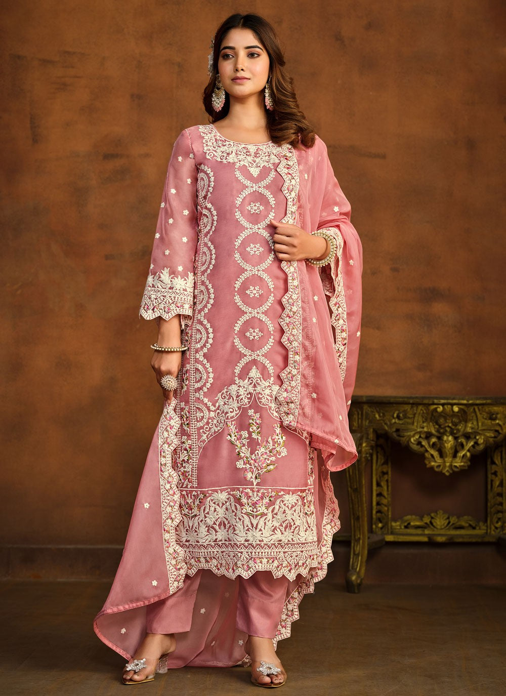 Organza Salwar Suit - T1831