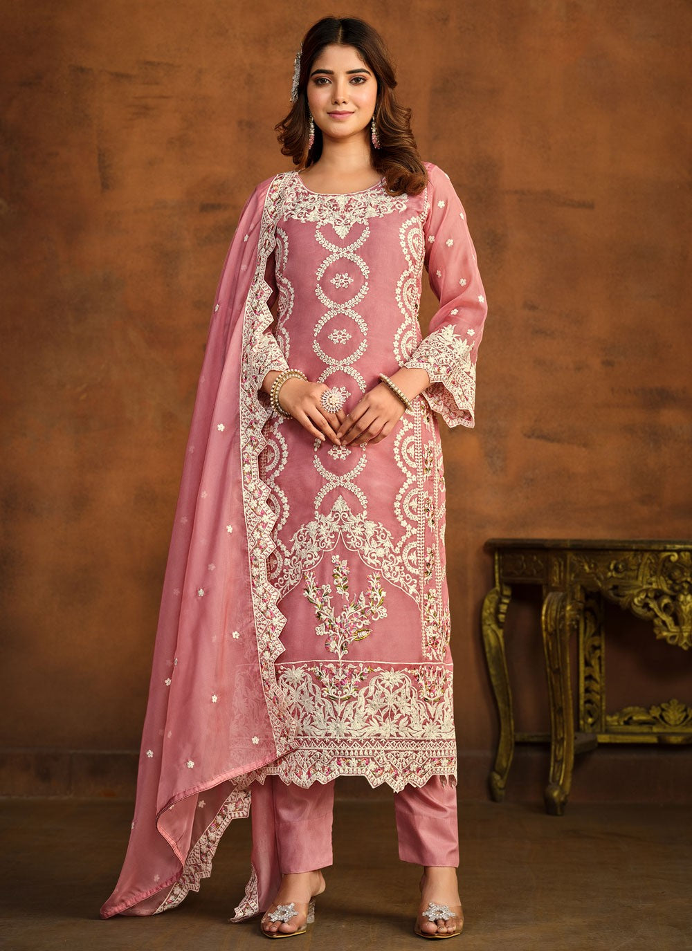 Organza Salwar Suit - T1831