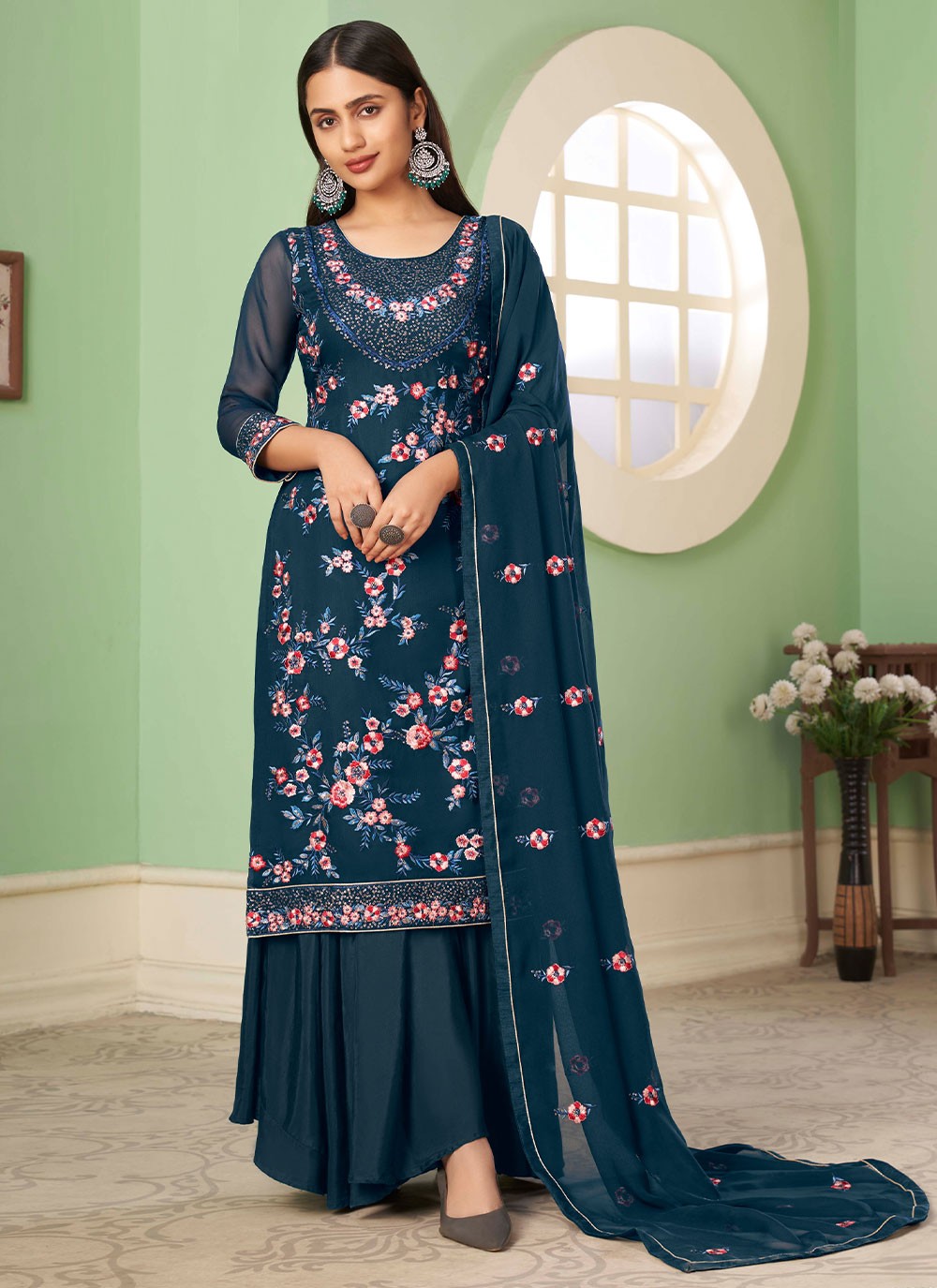 Georgette Salwar Suit - T866