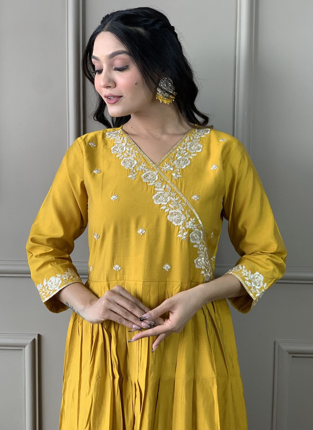 Chanderi , Viscose Pant Style Suit - T3500