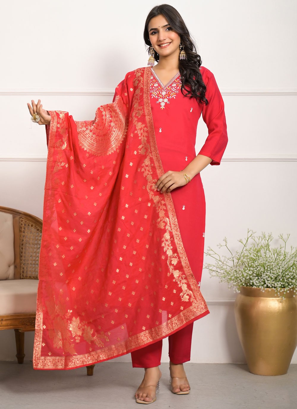 Viscose Salwar Suit - T4095