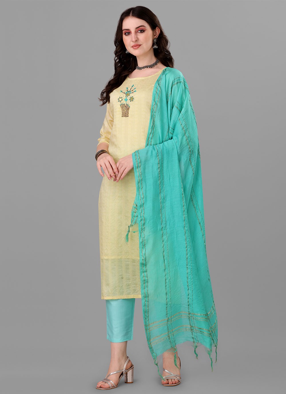 Handloom Cotton Salwar Suit - T951