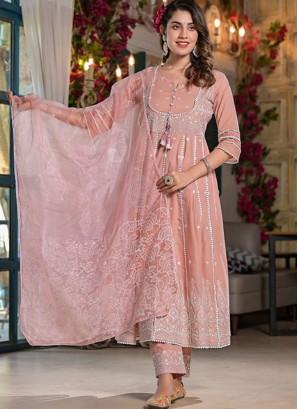 Silk Blend Salwar Suit - T2269