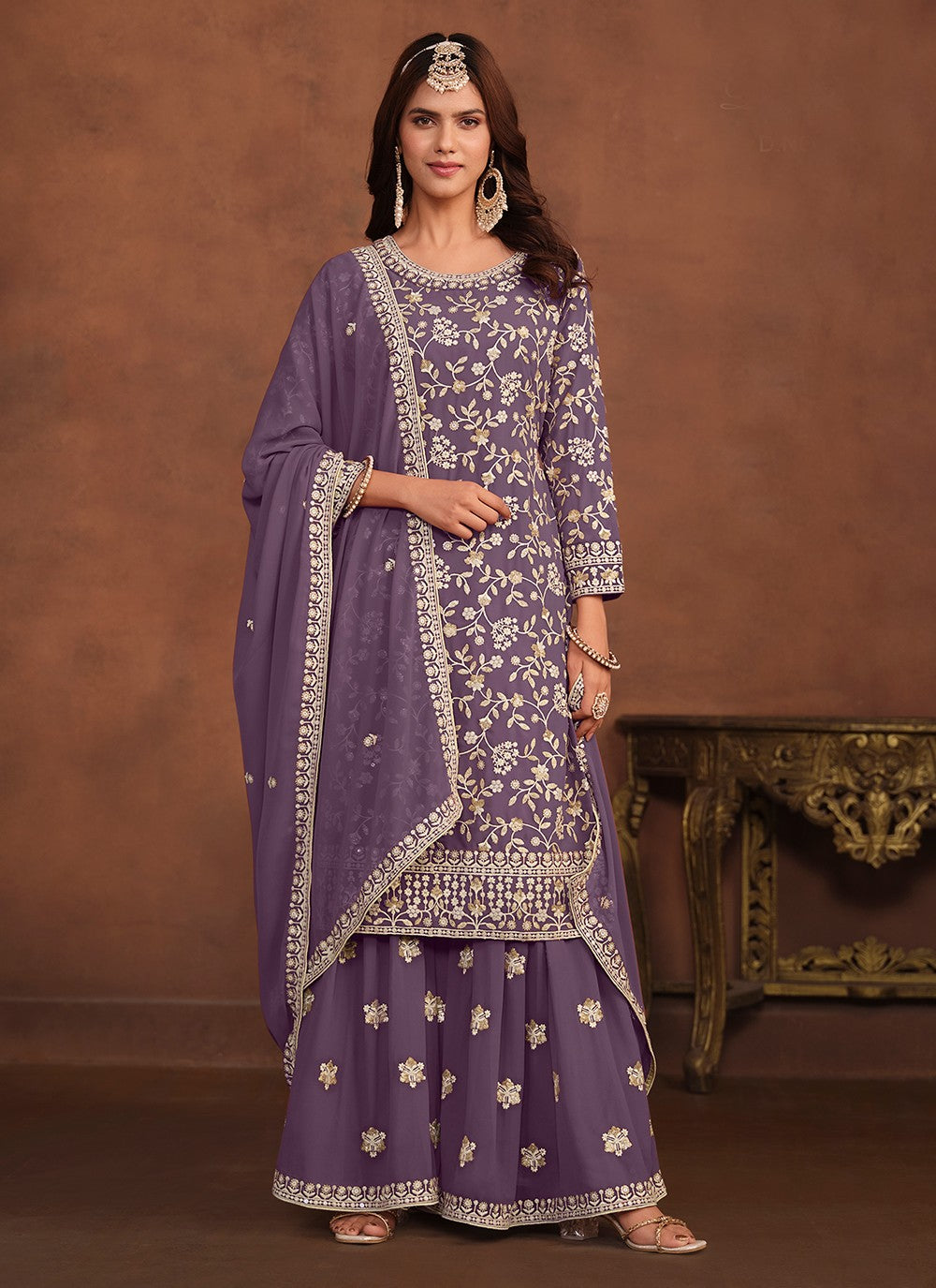 Faux Georgette Salwar Suit - T1933