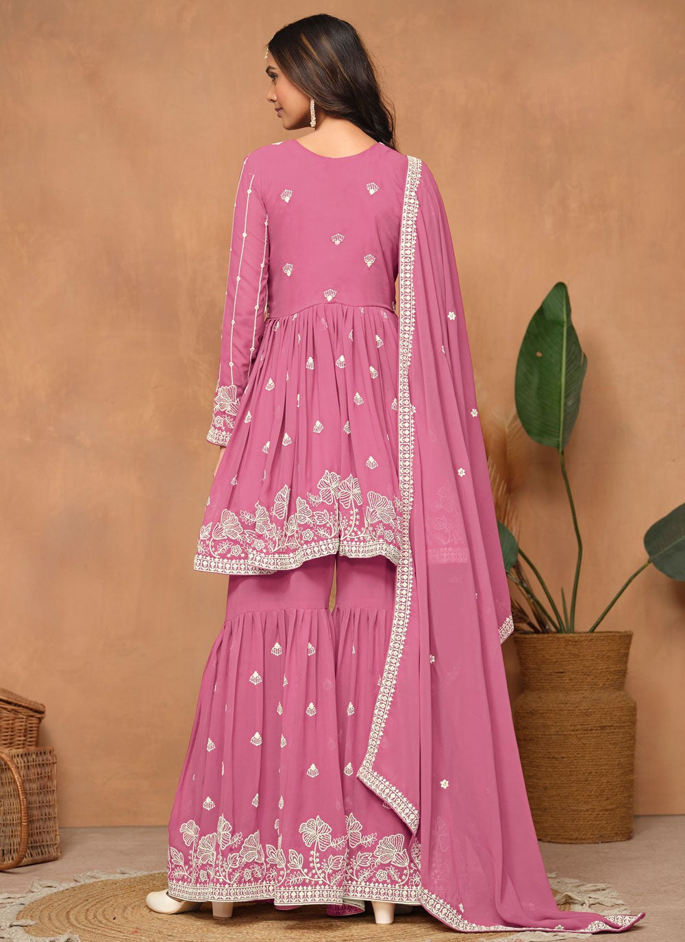 Faux Georgette Salwar Suit - T3209