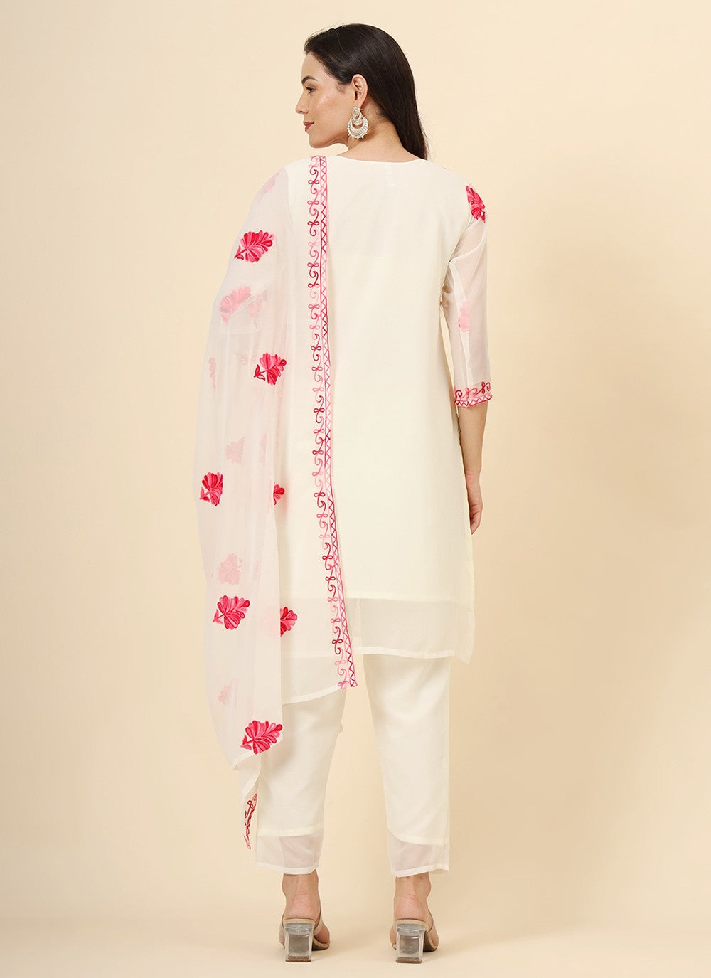 Georgette Pant Style Suit - T3453