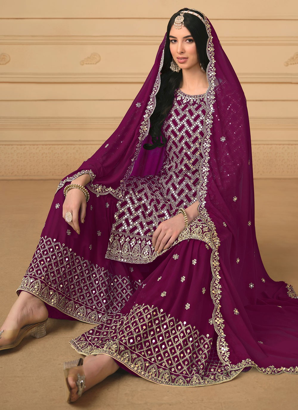 Faux Georgette Salwar Suit - T2293