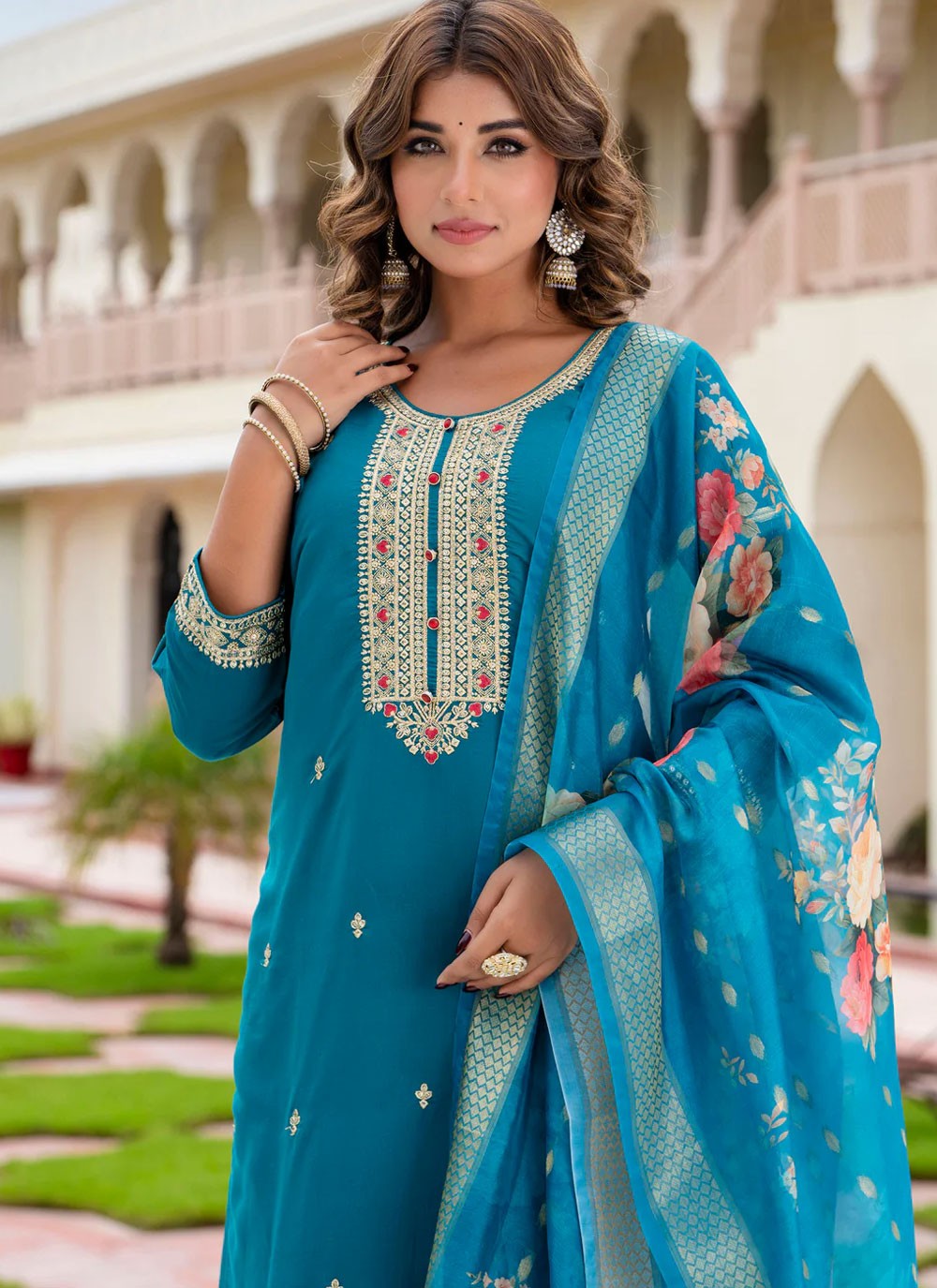 Rayon, Viscose Salwar Suit - T3959