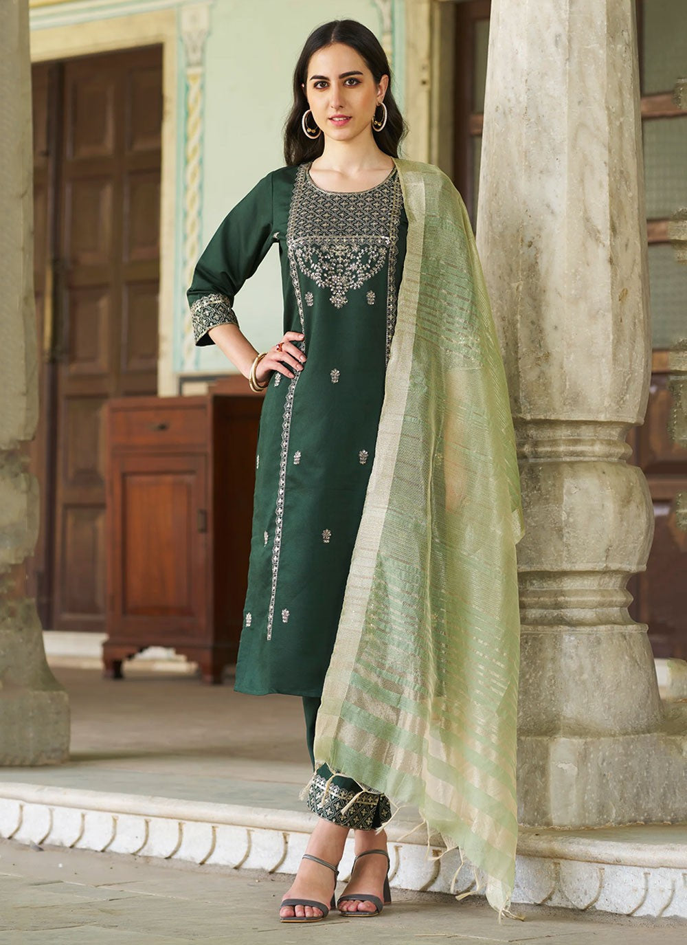 Silk Blend Salwar Suit - T2802