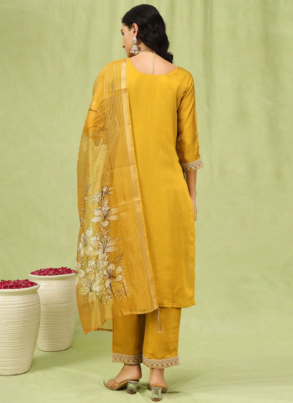 Silk Blend Salwar Suit - T3670