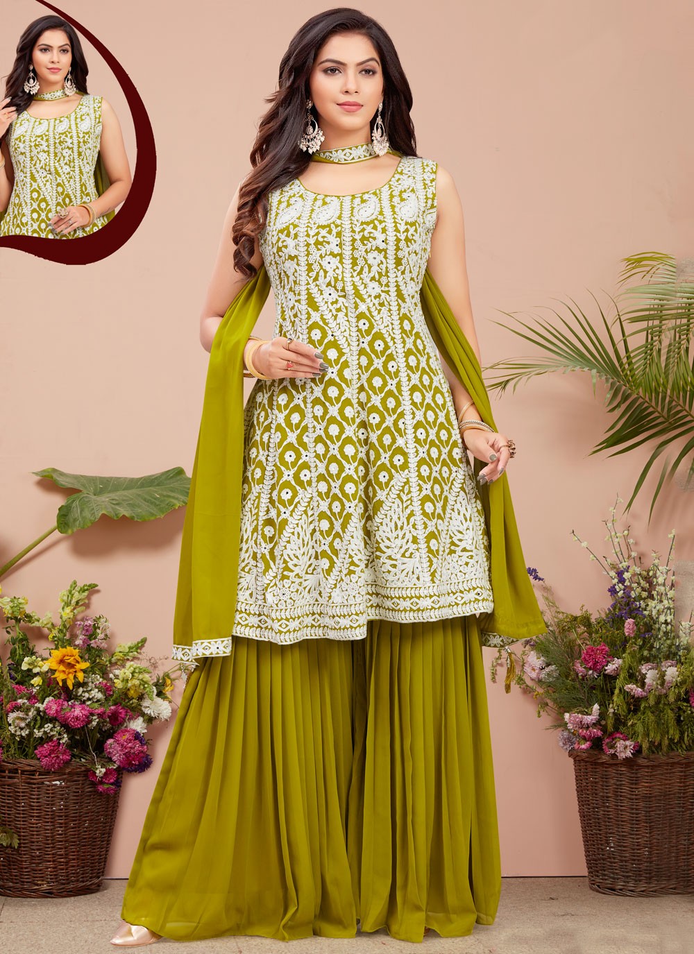 Embroidered Georgette Salwar Suit - T4307