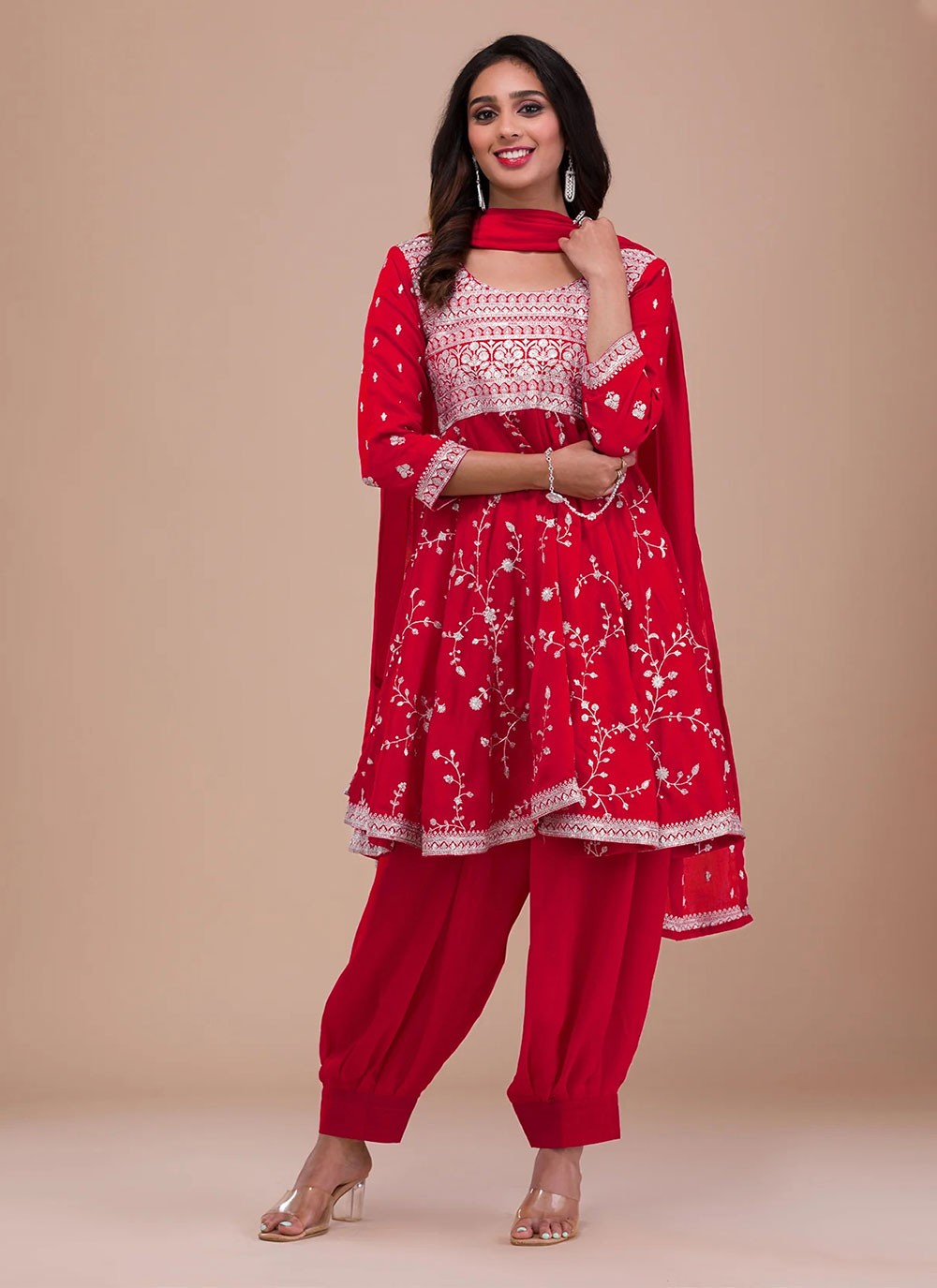 Vichitra Silk Salwar Suit - T1870