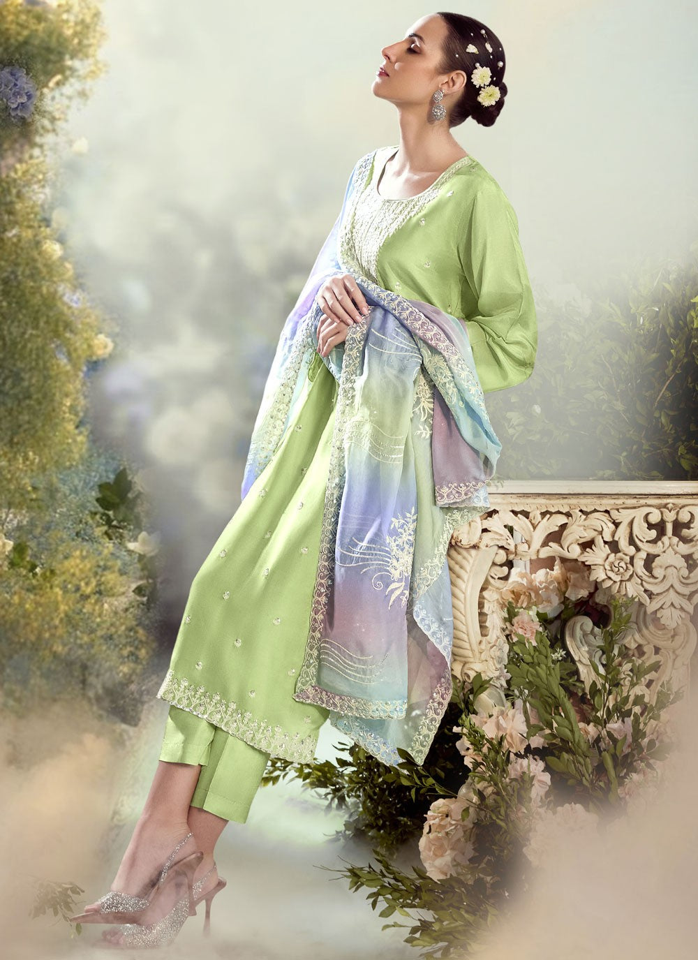 Modal, Silk Salwar Suit - T4147