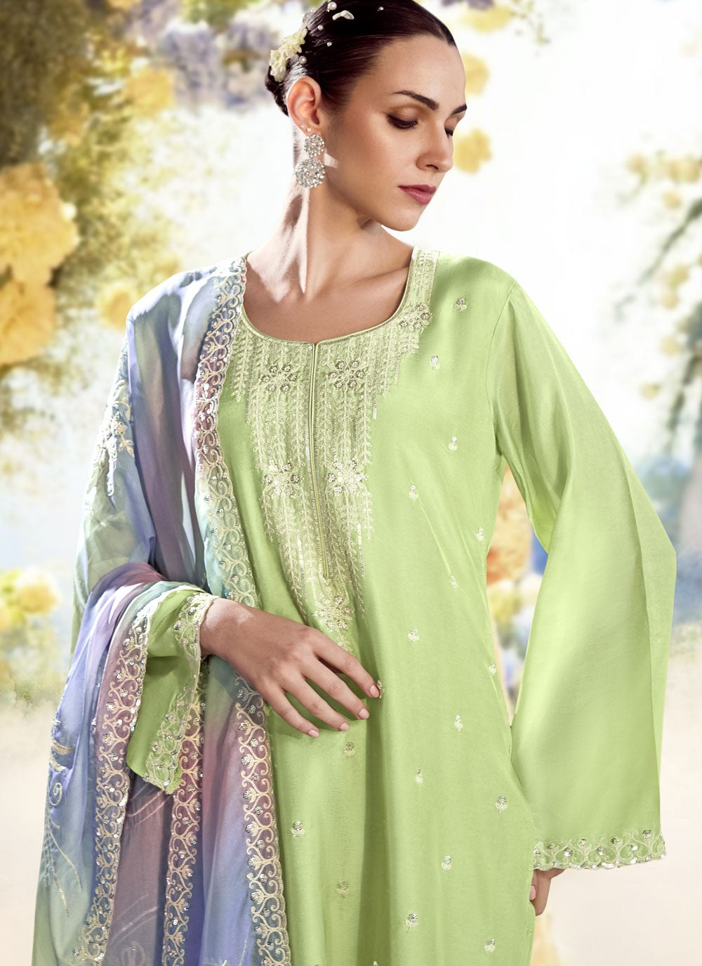 Modal, Silk Salwar Suit - T4147