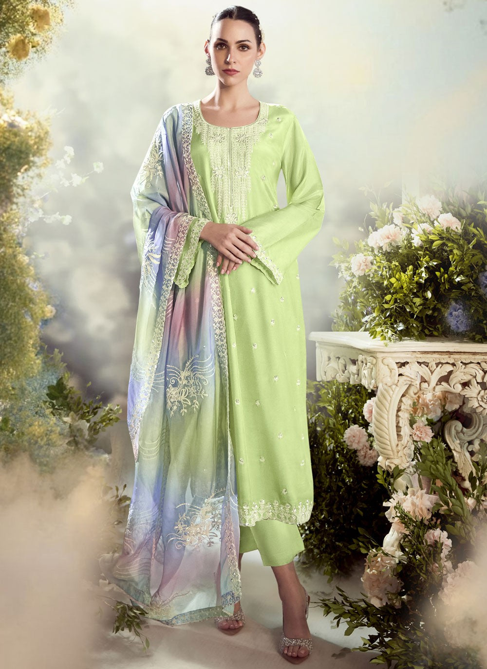 Modal, Silk Salwar Suit - T4147