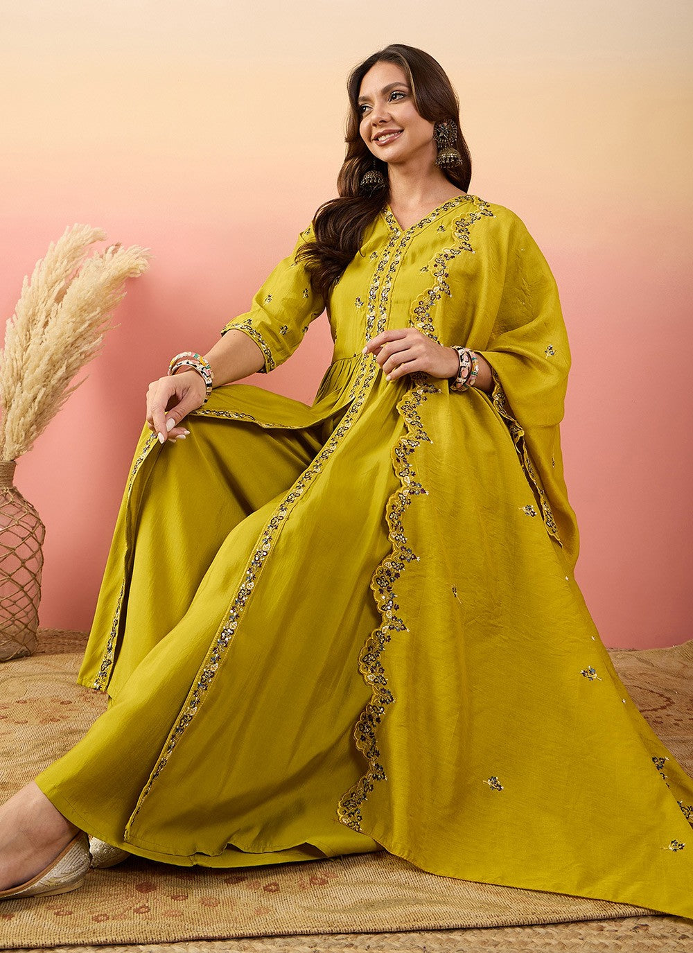 Silk Salwar Suit - T4022