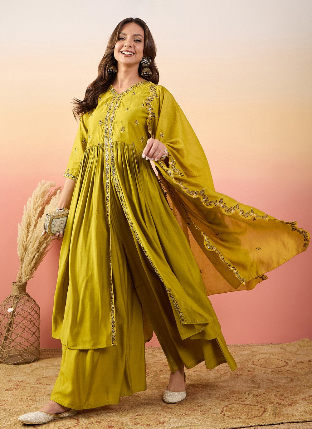 Silk Salwar Suit - T4022