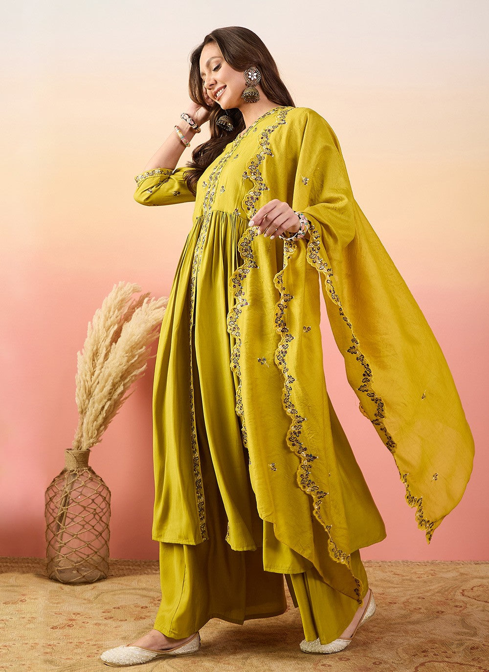 Silk Salwar Suit - T4022