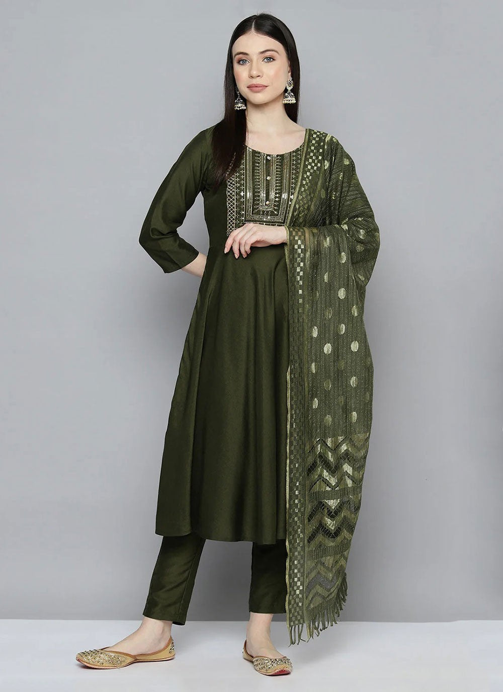 Cotton , Polyester Salwar Suit - T2598