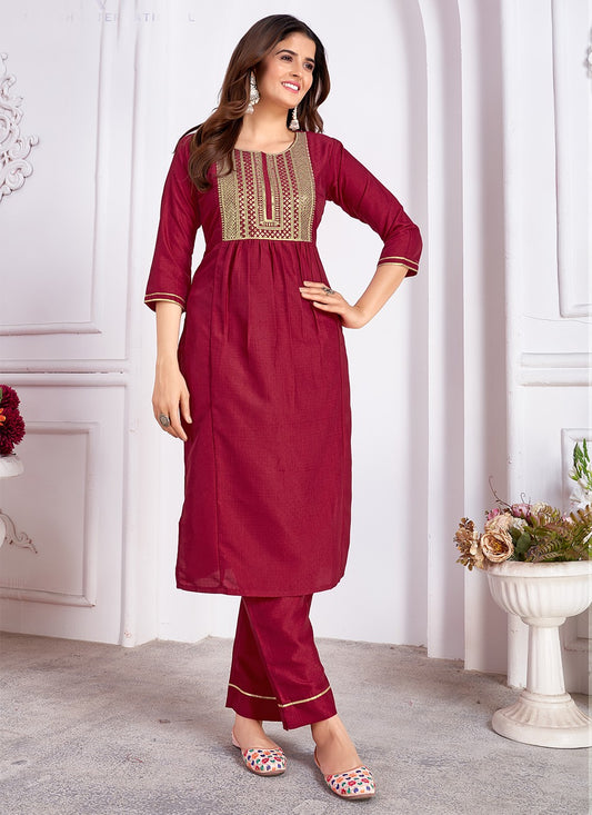 Silk Salwar Suit - T2081