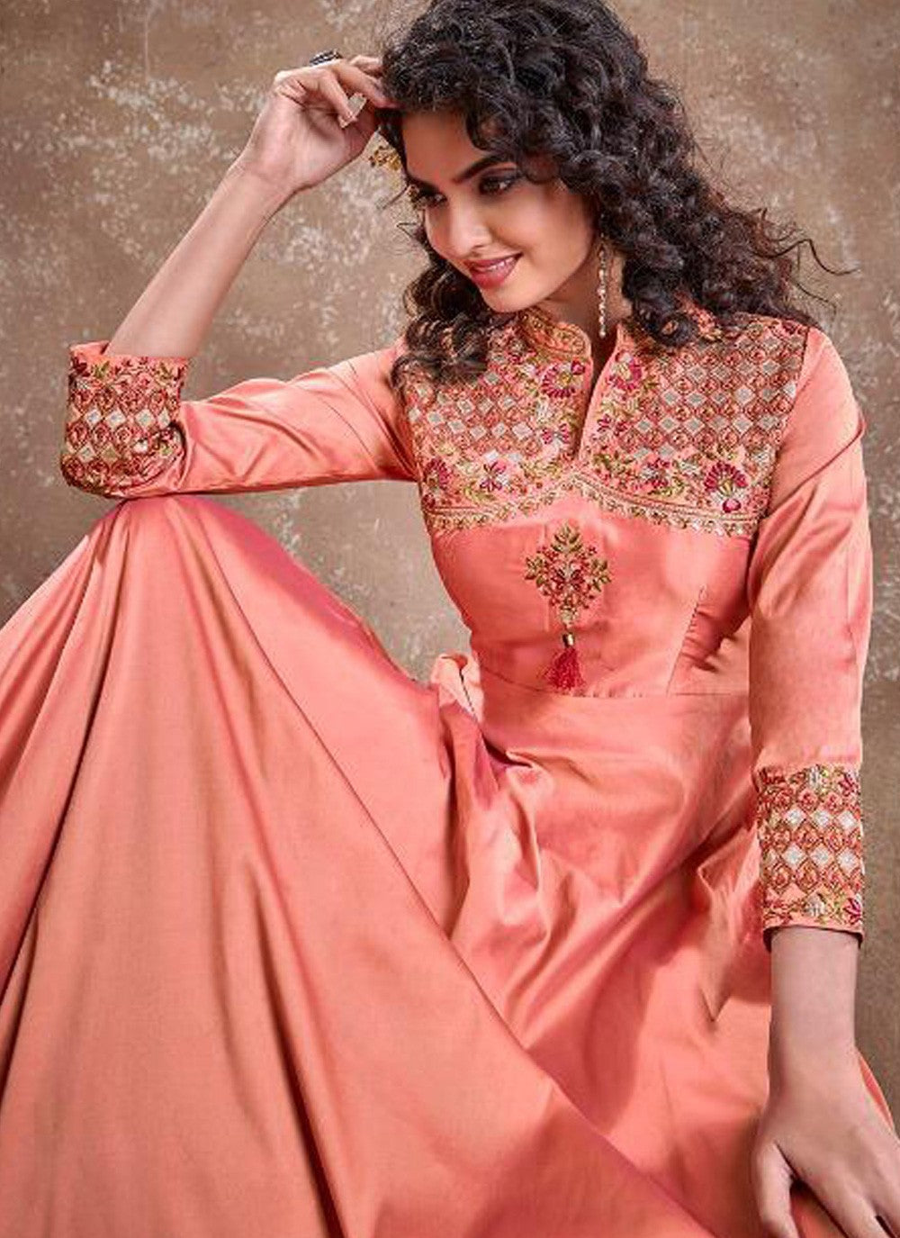 Silk Anarkali - T192