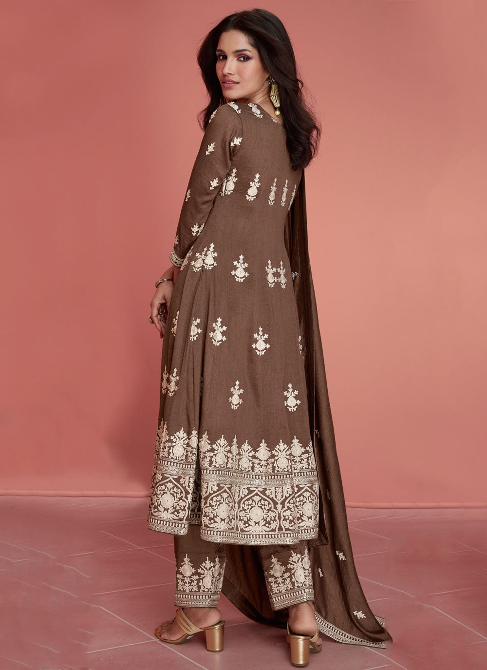 Silk Salwar Suit - T2343